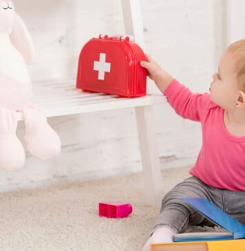 جعبه کمک های اولیه برای کودک