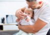 بالا آوردن شیر از بینی در نوزادان