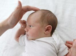 نقاط نرم روی سر نوزاد